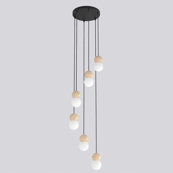 Emibig LOOP Pendant Lamp 6 x G9 Black