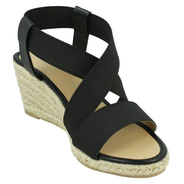 Spot On Ladies Spot On Mid Wedge Sandals F2296