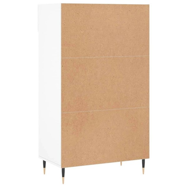 Berkfield Shoe Cabinet White 60x35x105 cm Engineered Wood
