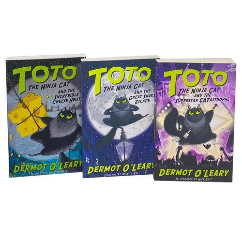 Toto The Ninja Cat Series 3 Book Set - The Incredible Cheese Heist The Great Snake Esc..