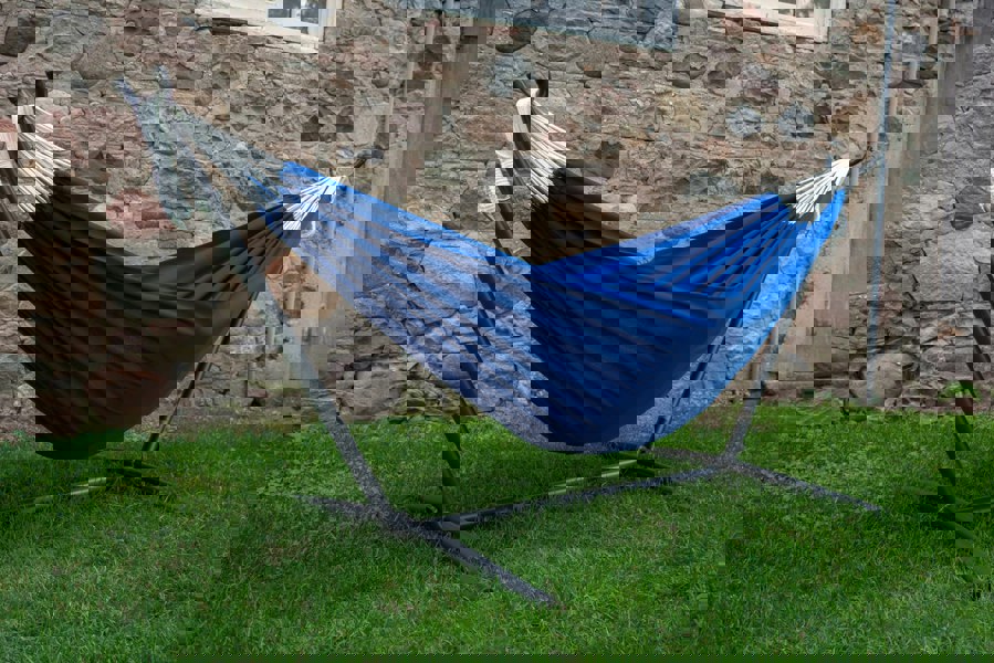 Royal Blue Hammock with Stand (8ft)