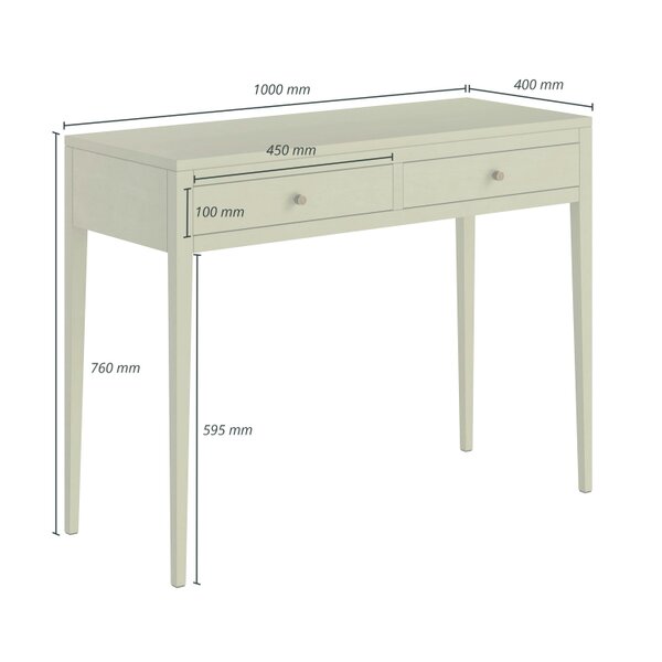 Wyld Haus Maragogi Sage Green Wood Grain Two Drawer Desk
