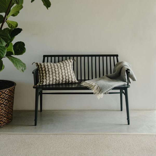 Statement Furniture Queensbury Bench with Back, Wooden Bench Seat