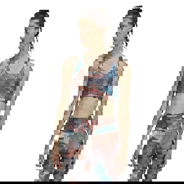 Adidas Womens/Ladies Powerreact Medium Support Training Bra - Red