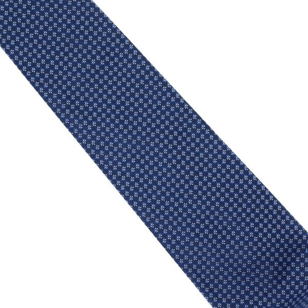 Dunhill jacquard-woven micro geometric patterned silk tie