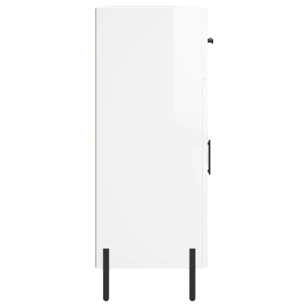 Berkfield Sideboard High Gloss White 69.5x34x90 cm Engineered Wood