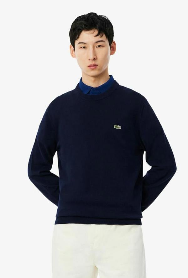 Lacoste Monochrome Crew Neck Cotton Sweatshirt