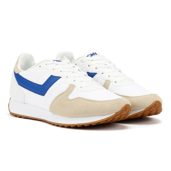 Pony Express White/Electric Blue Trainers