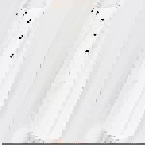 3.1 Phillip Lim structured cotton A-line skirt in an off white tone