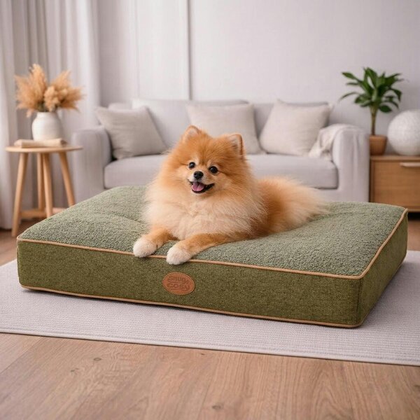 Snug and Cosy Pets Heritage Tweed Orthopaedic Pet Lounger - Comfort & Support