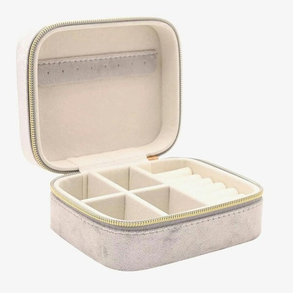 T. H. Baker Sophia Silver Classic Velvet Jewellery Box SP3519