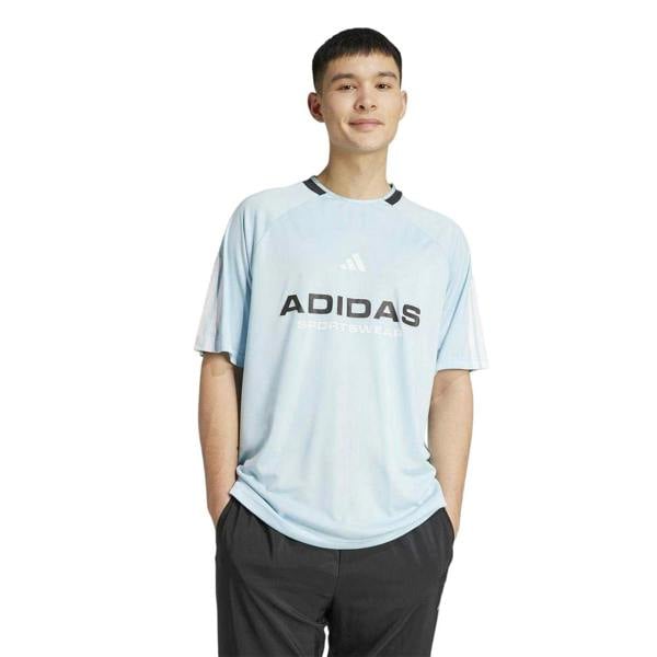 Adidas Unisex Adult House Of Tiro Nations T-Shirt - Light Blue/White - 
