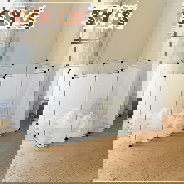 Skylos Small Animal Playpen DIY Plastic Pet Fence for Rabbit Hamster Puppy Guinea Run