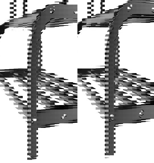 Modcraft Heavy Duty Metal Double Rail Clothes Rack – Freestanding Garment Stand with Shelf