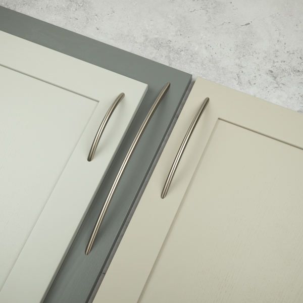 Handle & Home Brushed Nickel Slim Bow Cabinet Handles