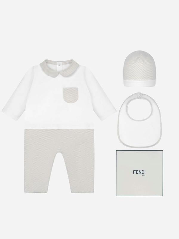 Fendi Kids Fendi Fendi Baby Cotton Gift Set