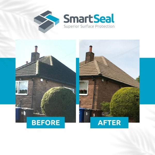 Smartseal Roof Cleaner Xtreme Removes Moss, Dirt, Algae & Grime - 15 Litres (3x 5L)