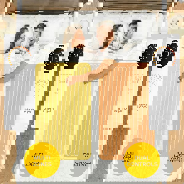 Air Pro Fleece Electric Under Blanket - Fitted Heated Mattress Cover with Controller - Super King - 180x200cm