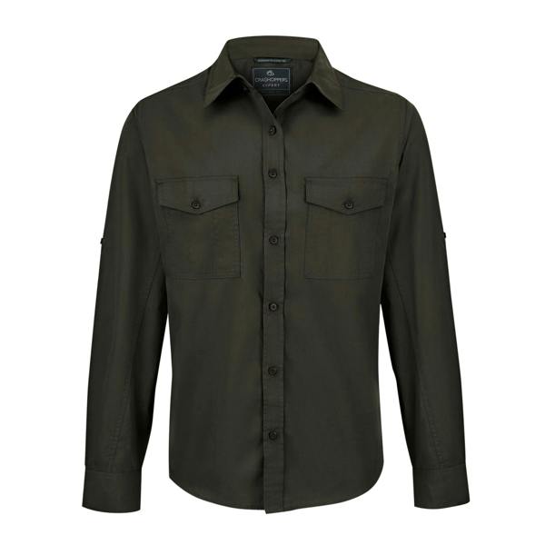 Craghoppers Mens Expert Kiwi Shirt - Dark Cedar Green - 