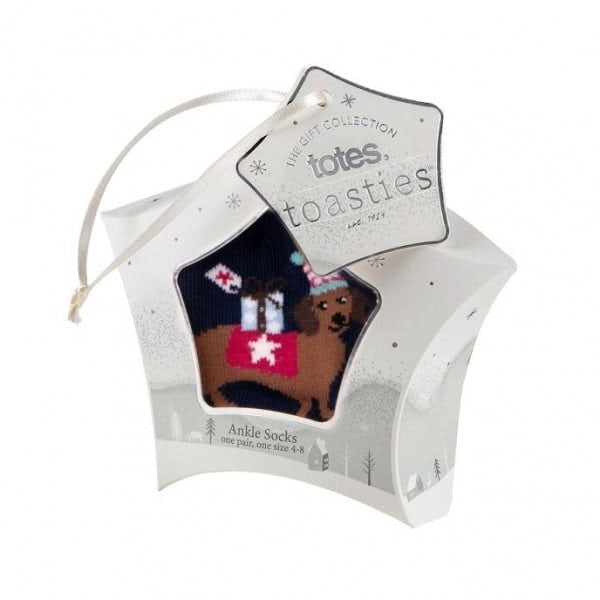 Totes Isotoner NOVELTY ANKLE Womens Socks Dog: One Size