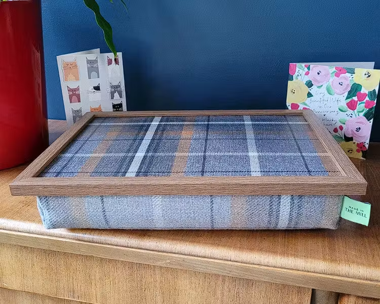 Made in the Mill Luxury Corgi Tweed Lap Tray With Bean Bag