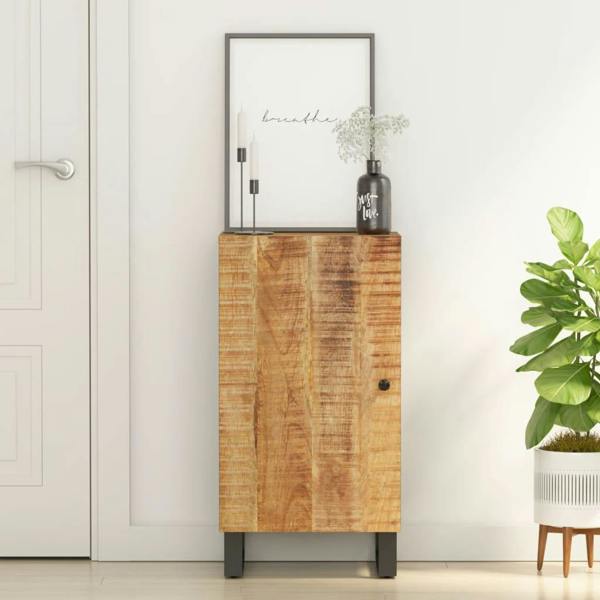 Berkfield Sideboard with Door 40x31x75 cm Solid Wood Mango