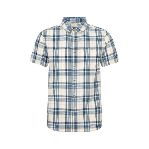Mountain Warehouse Mens Cotton Shirt - Light Blue - 