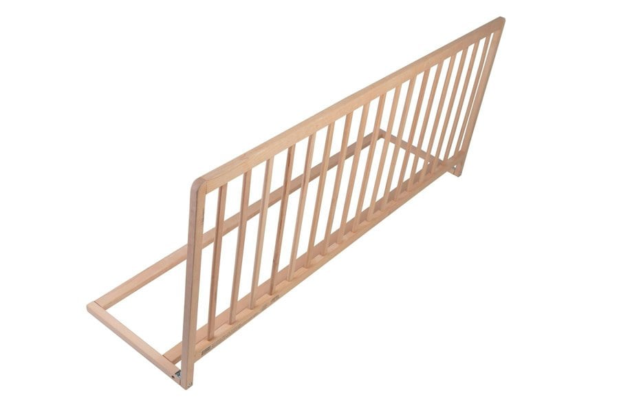 Safetots Extra Wide Extra Tall Wooden Bed Guard, Natural, 60cm High x 140cm Wide, Toddler Bedrail for Safety