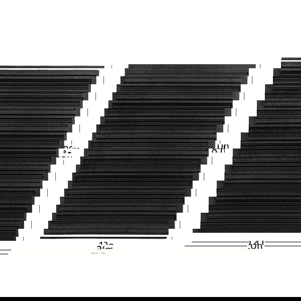 Nicoman Ribbed Harmony Indoor/Outdoor Entrance Door Mat