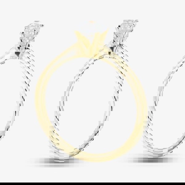 T. H. Baker 9ct Yellow Gold 0.50ct Brilliant Cut Lab Grown Diamond Solitaire Ring LGR21614-50