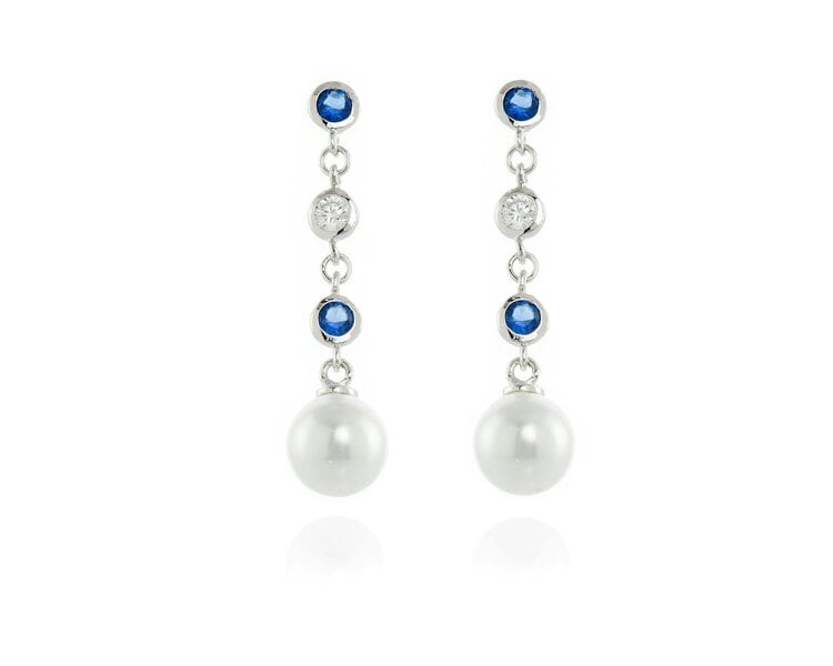 Cachet London Inge Silver Tanzanite Earrings