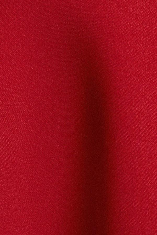 Bardot Plunge Neck Bow Sleeve A Line Midi Dress - Red DR5124