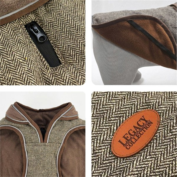 HugglePets Legacy Herringbone Dog Coat - HugglePets