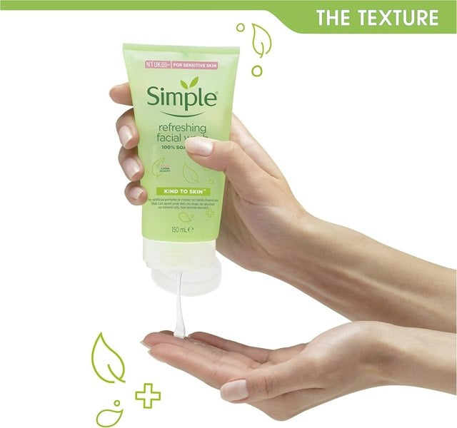 Simple Refreshing Facial Wash 150ml Pack of 3