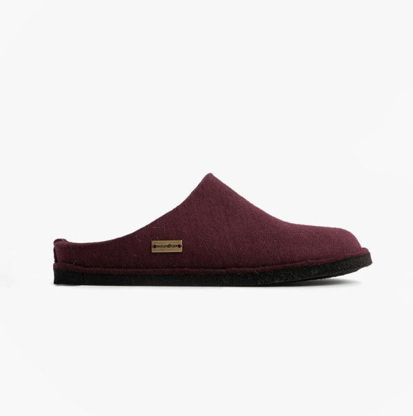 Haflinger SOFT Womens Slippers Bordeaux