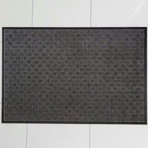 Ultralux Indoor/Outdoor Entrance Mat – Absorbent Heavy Duty Non-Slip Rubber Back – Dark Grey – Multiple Sizes URBGR