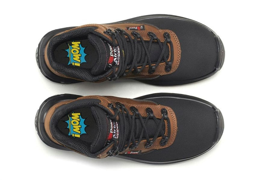 U-Power Floyd ESD Brown Lace Up Toecap Infinergy Midsole Lightweight Safety Boots