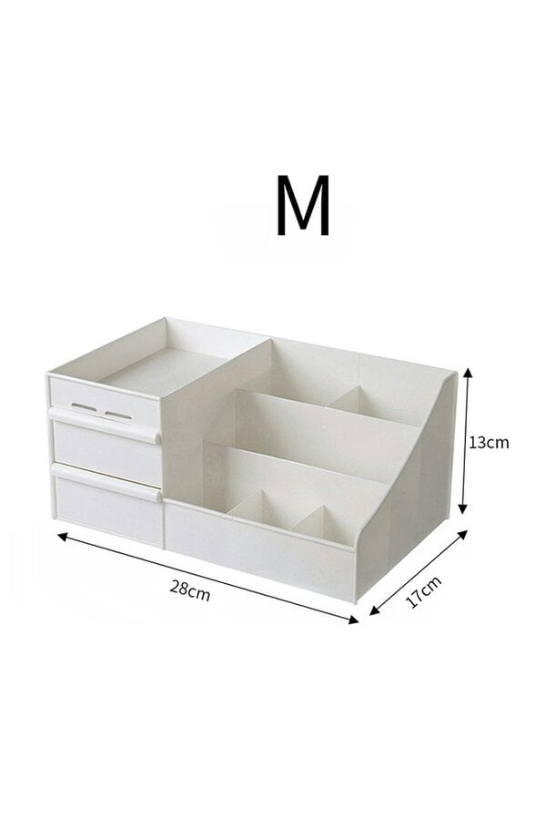 Living and Home Medium Size Multifunctional Portable Desktop Makeup Box
