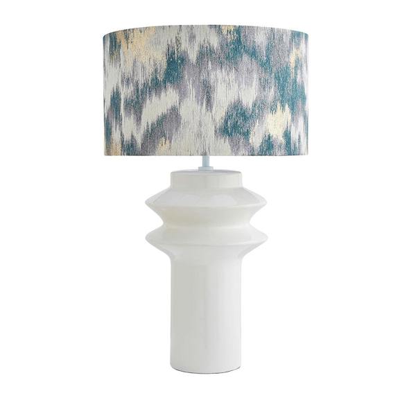 Pagazzi Lighting Imara White Shaded Table Lamp