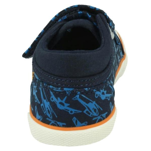Start-rite Boys Startrite Casual Aeroplane Canvas Shoes Zoom