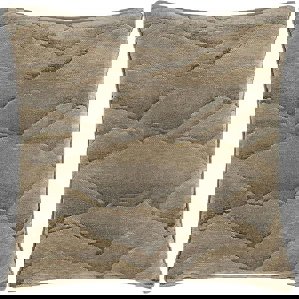 Paoletti Stratus Piping Detail Jacquard Cushion Cover - Taupe