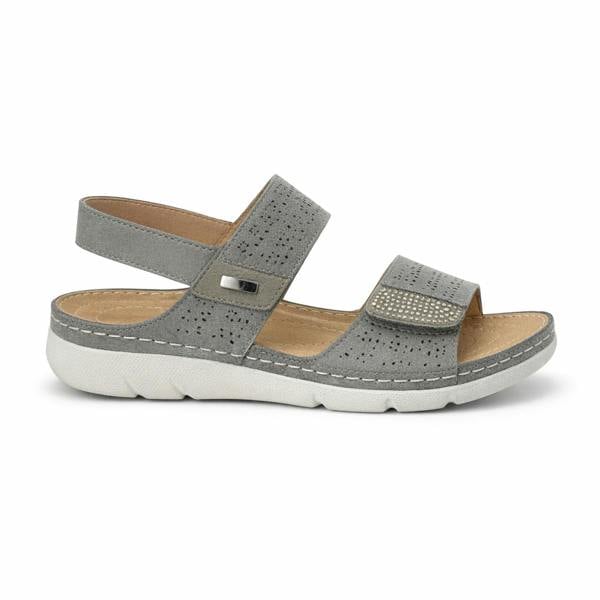 Boulevard L844 Slingback Sandals in Grey
