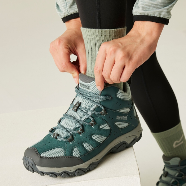 Regatta Womens Edgepoint IV Mid Cut Walking Boots - Green Haze