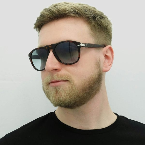 Persol Sunglasses 0649 24/86 Dark Havana Light Blue Gradient 54mm