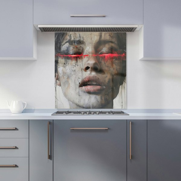 Warren Reed - Designer Abstract Face In Motion Kitchen Splashback