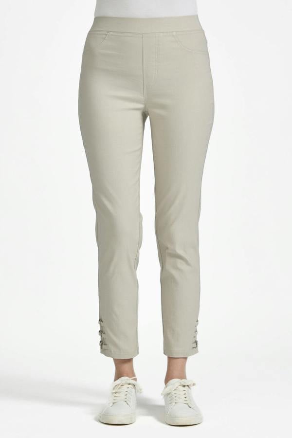 Mudflower Eyelet Detailed Bengaline Stretch Trousers