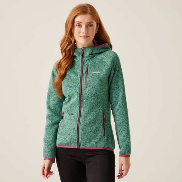 Regatta Women's Newhill Marl Hooded Fleece Jacket - Dusty Green