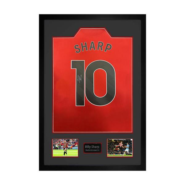 Billy Sharp Signed Sheffield United Shirt Premium Frame