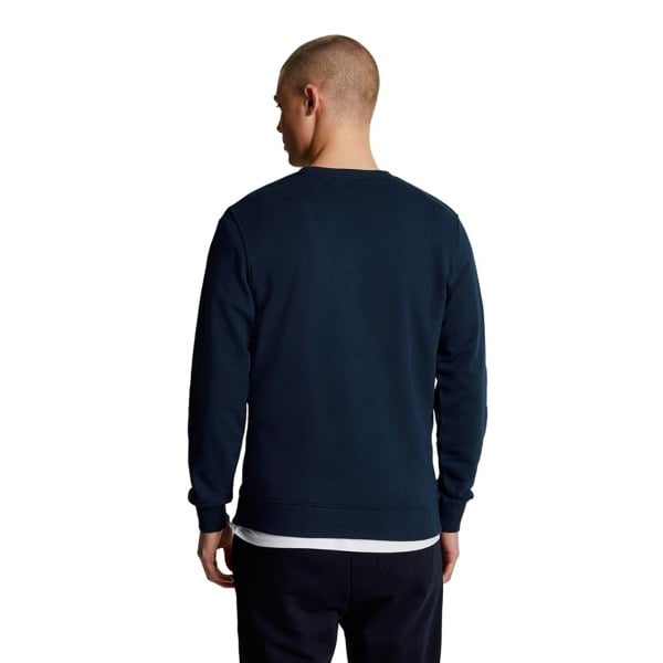 Lyle & Scott Mens Crew Neck Long-Sleeved Sweatshirt - Navy