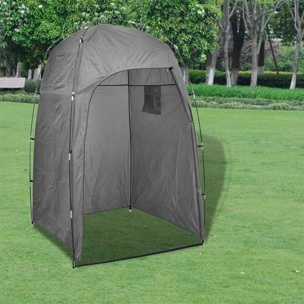 Berkfield Shower WC Changing Tent Grey